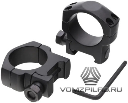 Кольца ВОМЗ 30мм на Weaver/Picatinny низкие 019 Кольца ВОМЗ 30мм на Weaver/Picatinny низкие 019